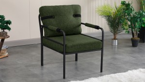 Armens Linda Balkon,Bahçe Mobilyası,Cafe,Metal Koltuk Takımı 1 ikili 2 Tekli Yeşil