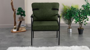 Armens Linda Balkon,Bahçe Mobilyası,Cafe,Metal Koltuk Takımı 1 ikili 2 Tekli Yeşil