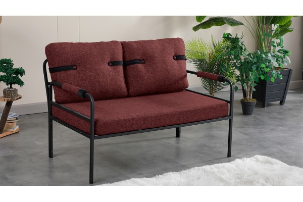 Linda Balkon, Bahçe Mobilyası, Cafe, Metal Koltuk Takımı 1 ikili 2 Tekli Bordo Linda Balkon, Bahçe Mobilyası, Cafe, Metal Koltuk Takımı 1 ikili 2 Tekli Bordo