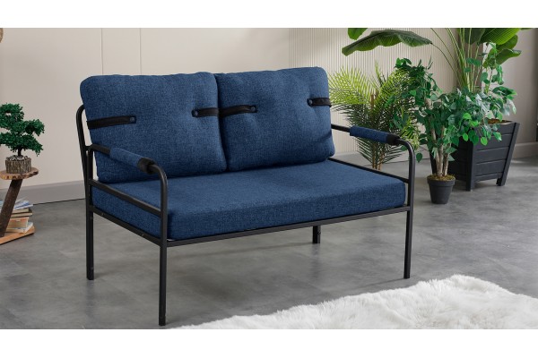 Linda Balkon, Bahçe Mobilyası, Cafe, Metal Koltuk Takımı 1 ikili 2 Tekli Lacivert Linda Balkon, Bahçe Mobilyası, Cafe, Metal Koltuk Takımı 1 ikili 2 Tekli Lacivert