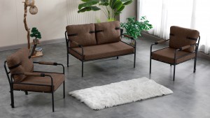 Armens Linda Balkon,Bahçe Mobilyası,Cafe,Metal Koltuk Takımı 1 ikili 2 Tekli Kahve