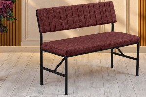 Melody 110x155 Mutfak Köşe Bench Bank Masa Takımı 2 Adet Ayrılabilir İkili Bench 70x110 Ceviz Bordo