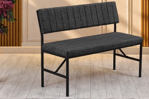 Melody 110x155 Çok Amaçlı Mutfak Köşe Bench Bank Takımı Ayrılabilir 2 Adet İkili Bench Antrasit