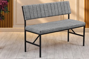 Melody 110x155 Mutfak Köşe Bench Bank Masa Takımı 2 Adet Ayrılabilir İkili Bench 70x110 Ceviz Gri
