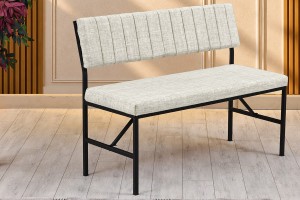 Melody 110x155 Çok Amaçlı Mutfak Köşe Bench Bank Takımı Ayrılabilir 2 Adet İkili Bench Krem