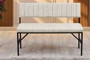 Melody 110x155 Çok Amaçlı Mutfak Köşe Bench Bank Takımı Ayrılabilir 2 Adet İkili Bench Krem