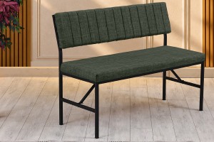 Melody 110x155 Çok Amaçlı Mutfak Köşe Bench Bank Takımı Ayrılabilir 2 Adet İkili Bench Yeşil