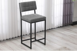Retro 66 cm Bar Sandalyesi Gri