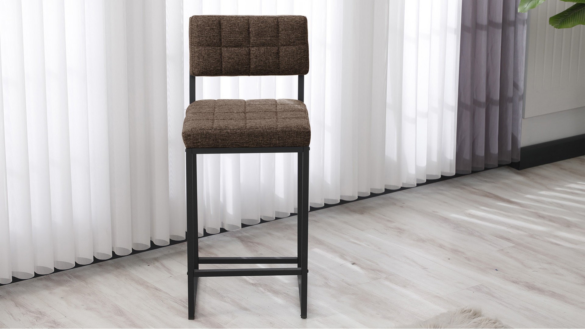 Retro 66 cm Bar Sandalyesi Kahve