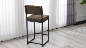 Retro Bar Sandalyesi Ada Mutfak Sandalyesi Bar Taburesi Mutfak Sandalyesi 66 cm - Kahve