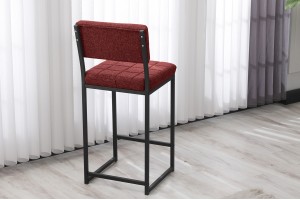Retro 66 cm Bar Sandalyesi Bordo