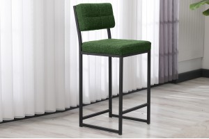 Retro 66 cm Bar Sandalyesi Yeşil