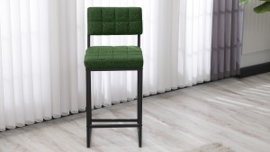 Retro Bar Sandalyesi Ada Mutfak Sandalyesi Bar Taburesi Mutfak Sandalyesi 66 cm - Yeşil