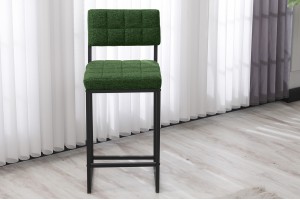 Retro 66 cm Bar Sandalyesi Yeşil