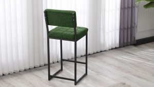 Retro Bar Sandalyesi Ada Mutfak Sandalyesi Bar Taburesi Mutfak Sandalyesi 66 cm - Yeşil