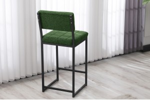 Retro 66 cm Bar Sandalyesi Yeşil