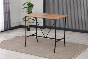Retro Bar 4 sandalyeli 110x70 cm Bordo mutfak masa takımı