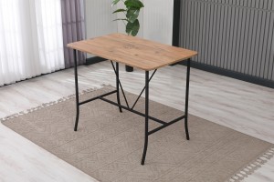 Retro Bar 4 sandalyeli 110x70 cm Bordo mutfak masa takımı