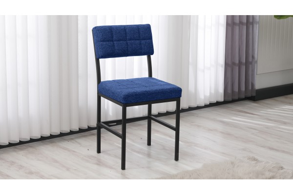Dubai 2 Sandalyeli Mutfak Masa Takımı – Kompakt Modern Tasarım-70x70 Beyaz - Lacivert
