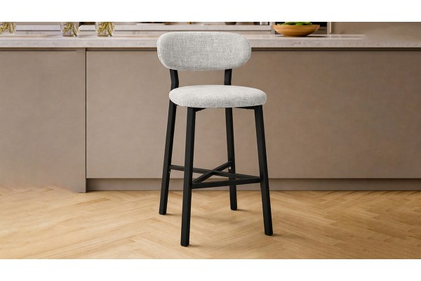 Luna Prime Bar Sandalyesi 65 cm – Keten Kumaş, 30x30 Metal Profil, Sırt Destekli Mutfak Ada Sandalyesi - Krem Luna Prime Bar Sandalyesi 65 cm – Keten Kumaş, 30x30 Metal Profil, Sırt Destekli Mutfak Ada Sandalyesi - Krem