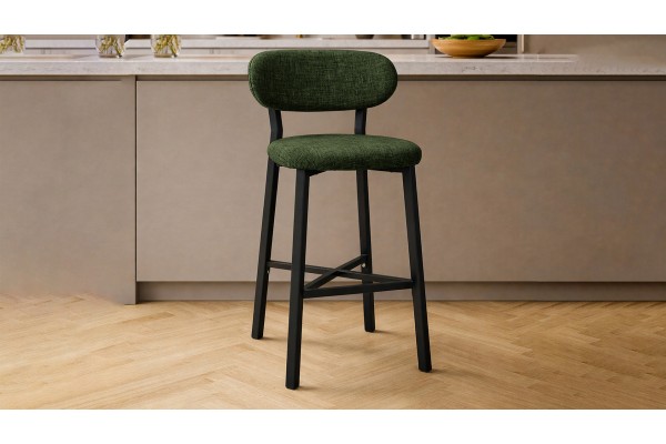 Luna Prime Bar Sandalyesi 65 cm – Keten Kumaş, 30x30 Metal Profil, Sırt Destekli Mutfak Ada Sandalyesi - Yeşil Luna Prime Bar Sandalyesi 65 cm – Keten Kumaş, 30x30 Metal Profil, Sırt Destekli Mutfak Ada Sandalyesi - Yeşil