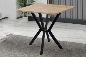 Elma 2 sandalyeli 70x70 cm Beyaz Gri mutfak masa takımı