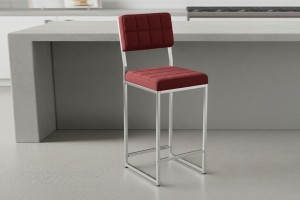 Retro 66 cm Bar Sandalyesi Bordo