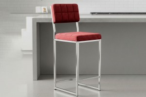 Retro 66 cm Bar Sandalyesi Bordo