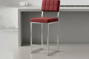 Retro 66 cm Bar Sandalyesi Bordo