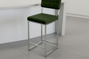 Retro 66 cm Bar Sandalyesi Yeşil