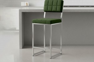 Retro 66 cm Bar Sandalyesi Yeşil