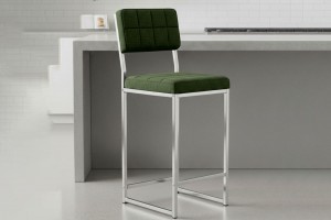 Retro 66 cm Bar Sandalyesi Yeşil