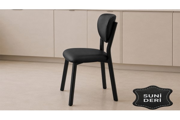 Elma Suni Deri Metal Sandalye 30x40 D Profil Cafe Restoran Lokanta Bahçe Mutfak Sandalyesi Siyah Elma Suni Deri Metal Sandalye 30x40 D Profil Cafe Restoran Lokanta Bahçe Mutfak Sandalyesi Siyah