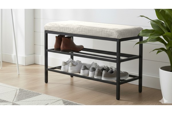 Lotus Oturaklı Metal Ayakkabılık Bench – 75 cm Keten Kumaşlı Ayakkabılık Bankı Krem Lotus Oturaklı Metal Ayakkabılık Bench – 75 cm Keten Kumaşlı Ayakkabılık Bankı Krem